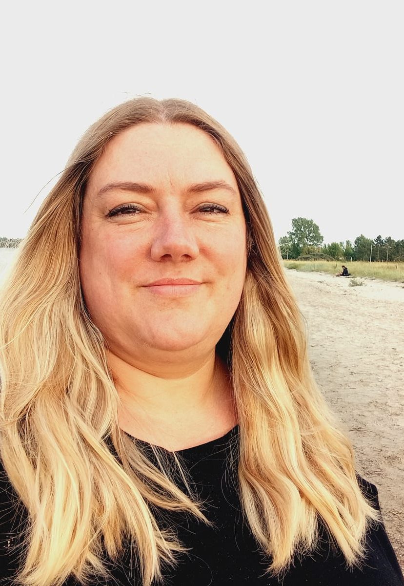 Stinne Jenning Erlandsen mit ihr Hund
